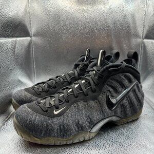 Size 11.5 Nike Air Foamposite Pro Wool Fleece Gray Mens Low Top Shoes 624041-007